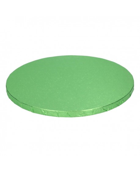 Podkład pod tort ZIELONY JASNY 12 mm SZTYWNY 25 cm