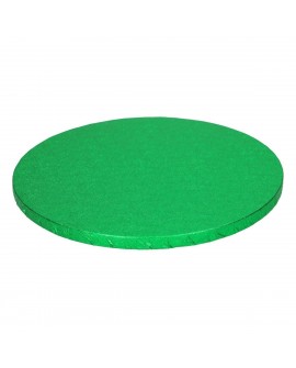 Podkład pod tort ZIELONY 12 mm SZTYWNY 25 cm