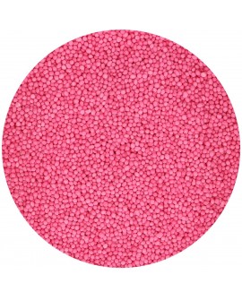Posypka FunCakes 80 g NONPAREILKY TMAVĚ RŮŽOVÁ
