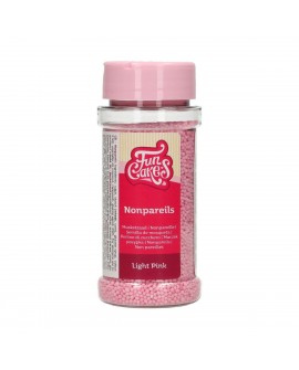 Posypka FunCakes 80 g NONPAREILKY SVĚTLE RŮŽOVÁ