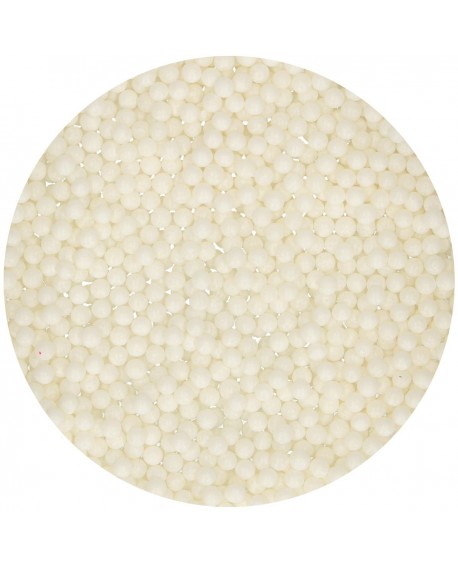 Posypka Fun Cakes 80 g PEREŁKI BIAŁE 4 mm