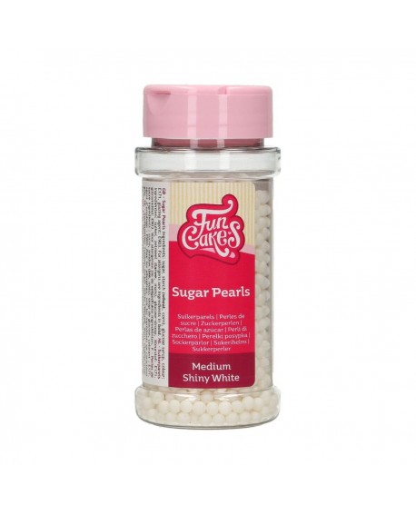 Posypka Fun Cakes 80 g PEREŁKI BIAŁE 4 mm