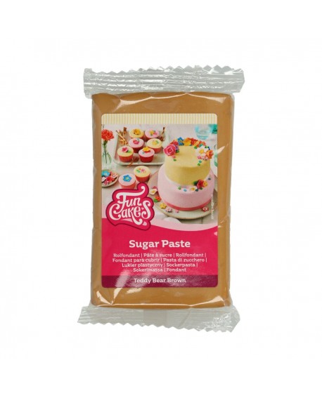Masa cukrowa Fun Cakes BRĄZOWY MIŚ 250 g Teddybär Braun