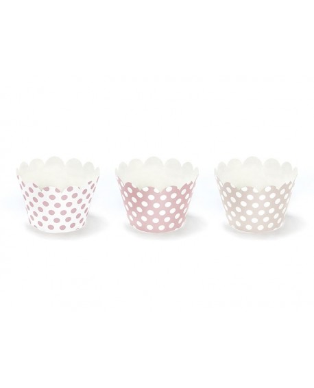 Owijki RÓŻOWE GROCHY Sweets 6 szt