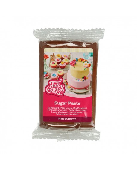 FunCakes fondant massza barna 250 g Maroon Brown