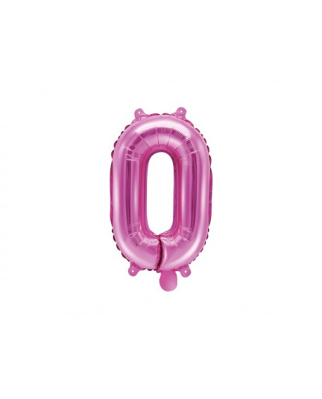 Folienballon 35 cm C ROSA Nummer 0