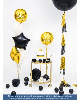 Świeczka cyferka 80 ZŁOTY KONTUR