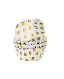 Muffinförmchen HoM 24 Stk Folie,Gold